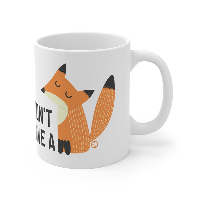 Dont Give a Fox Ceramic Mug