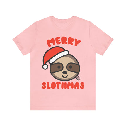 Merry Slothmas Xmas Unisex Tee