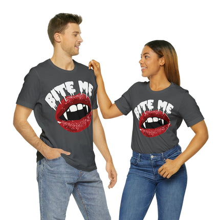 Bite Me Vampire Teeth Unisex Tee