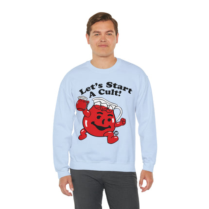 Let's Start a Cult Kool Aid Man Crewneck Sweatshirt