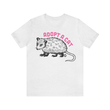 Adopt A Cat Possum Unisex Short Sleeve Tee