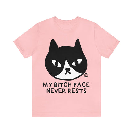 Bitch Face Never Rests Cat Unisex Tee