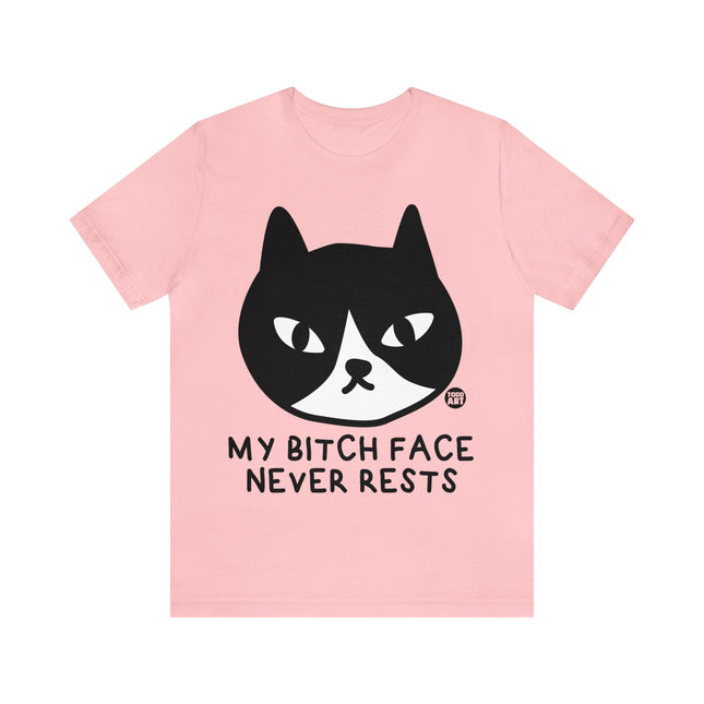 Bitch Face Never Rests Cat Unisex Tee