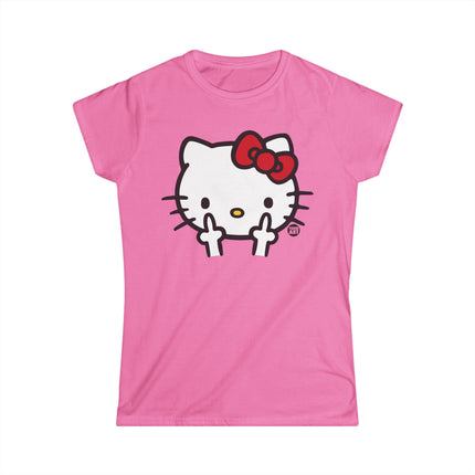 Hello Kitty Fuck off Womens Softstyle Tee