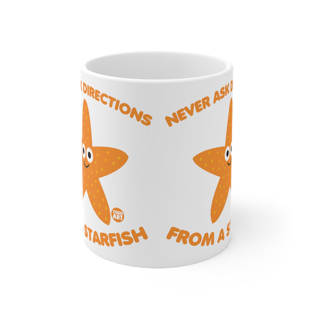Never Ask Directions Starfish Ceramic Mug