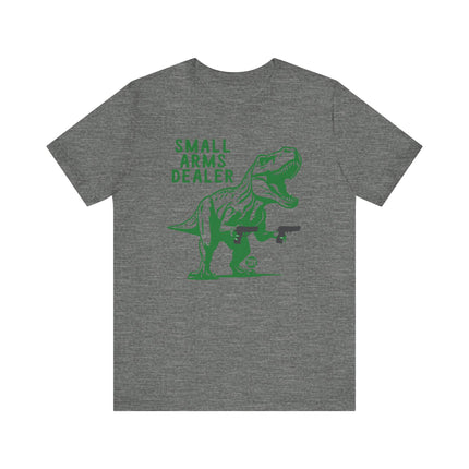 Funny "SMALL ARMS DEALER" Dino Tee Shirt