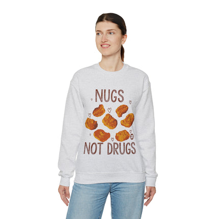 Nugs Not Drugs Chicken Nugget Crewneck Sweatshirt