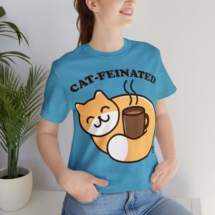 Cat-feinated Coffee Cat Unisex Tee