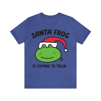 Santa Frog Christmas Unisex Tee