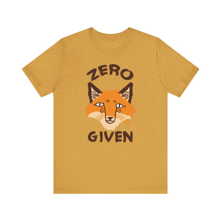 Funny "No Fox Given" Graphic Tee