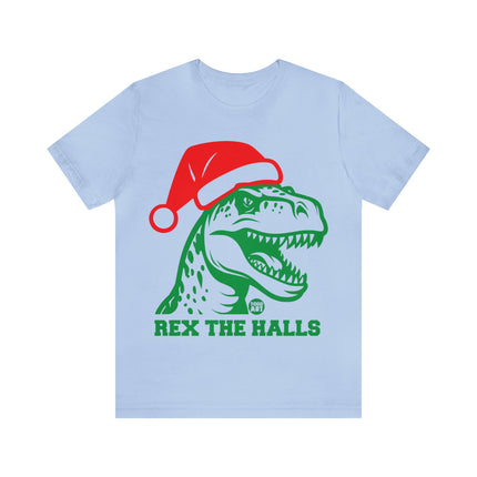 Rex The Halls T-Rex Christmas Unisex Tee