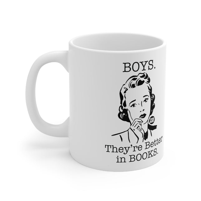 Boys Better in Books Ceramic Mug