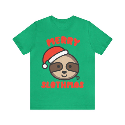 Merry Slothmas Xmas Unisex Tee