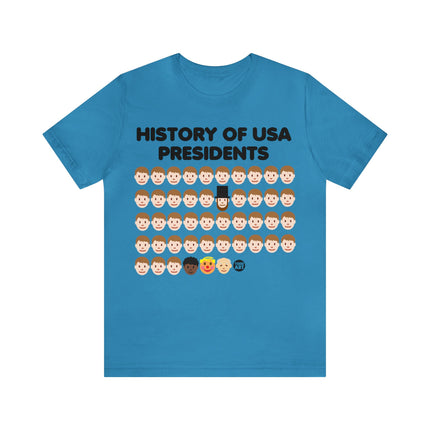 History of US Presidents Unisex Short Sleeve Tee