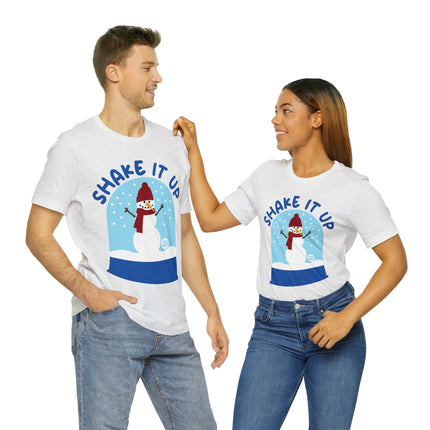 Shake It Up Snowglobe Christmas Unisex Tee