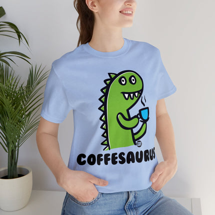 Coffeesaurus Dinosaur Unisex Tee