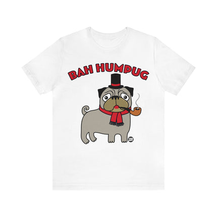 Bah Humpug Pug Christmas Unisex Short Sleeve Tee