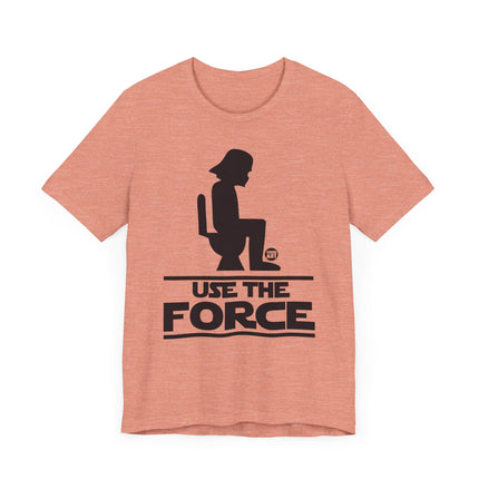 Funny Star Wars "USE THE FORCE" Darth Vader on Toilet Tee Shirt