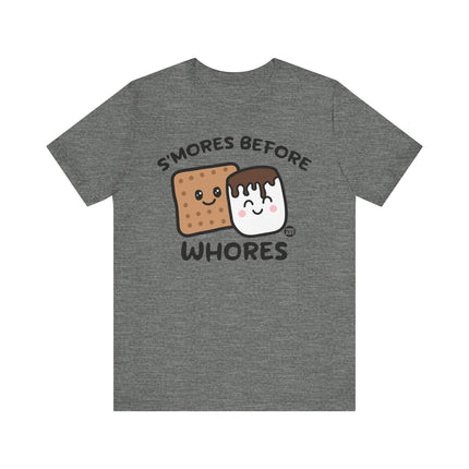 Funny "SMORES BEFORE WHORES" Tee Shirt