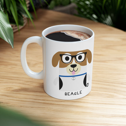 Bow Wow Meow Beagle Ceramic Mug