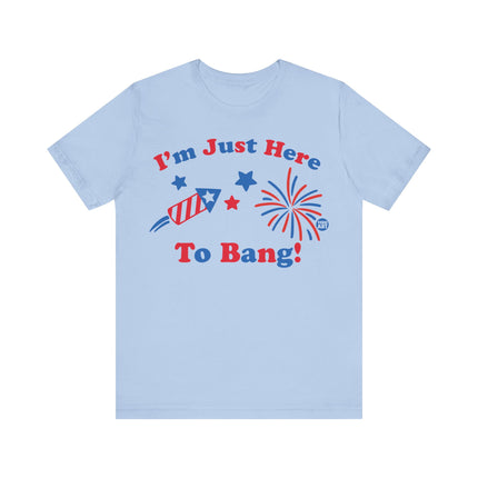 I'm Just Here to Bang Firecracker Tee