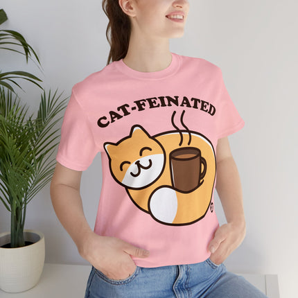 Cat-feinated Coffee Cat Unisex Tee