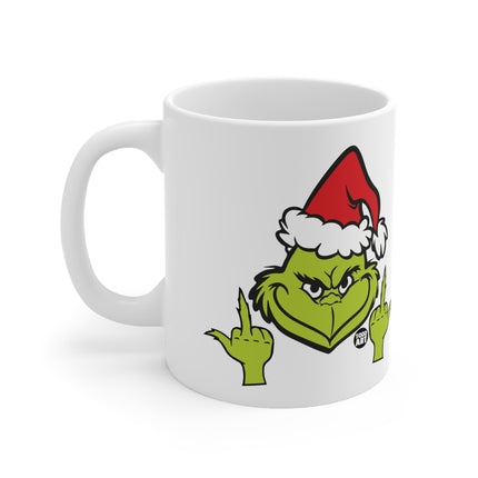 Grinch Fuck You Christmas Ceramic Mug