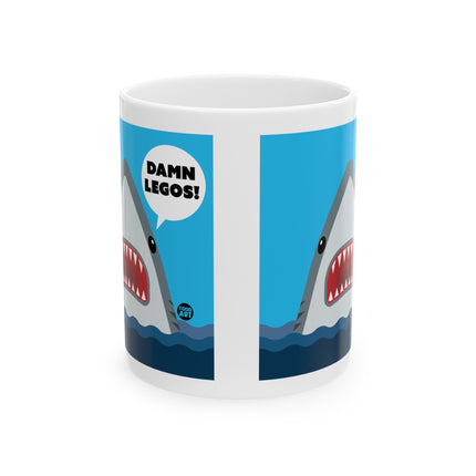 Damn Legos Shark Ceramic Mug