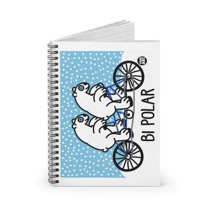 Bi Polar Bears Spiral Notebook - Ruled Line