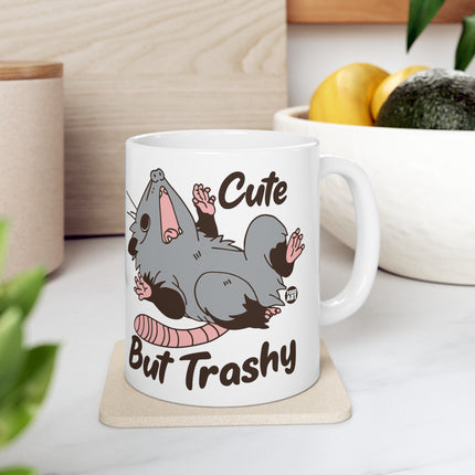 Cute but Trashy Baby Possum Ceramic Coffee Mug