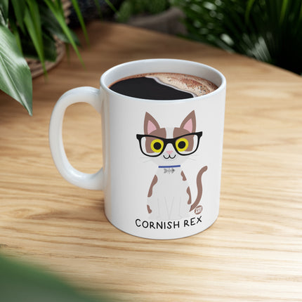 Bow Wow Meow Cornish Rex Ceramic Mug