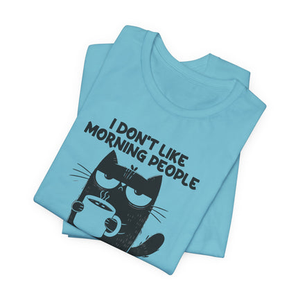 Don't Like Mornings Cat Tshirt