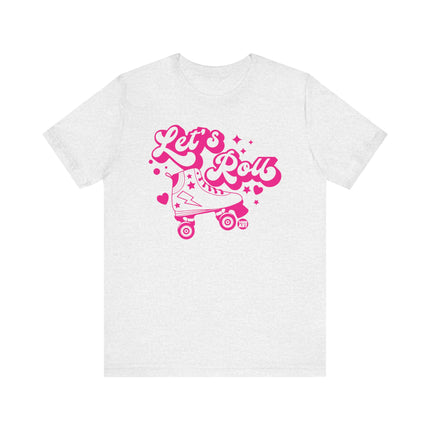 Let's Roll Roller Skate Retro Tee, Retro Roller Skate Tshirt