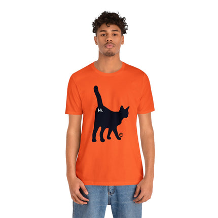 Cat Butt Hi Unisex Short Sleeve Tee