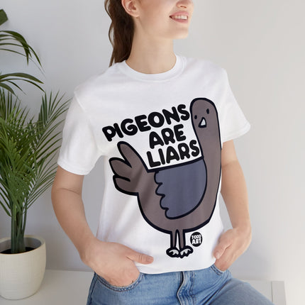 Pigeons Are Liars Unisex Short Sleeve Tee