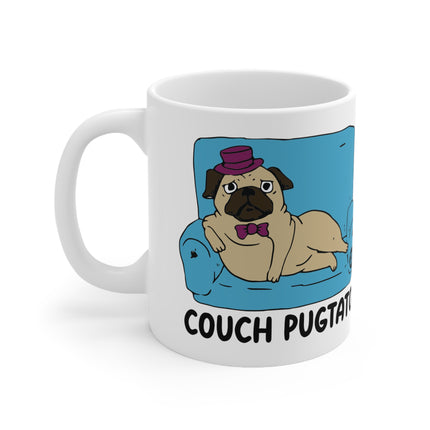 Couch Pugtato Ceramic Mug