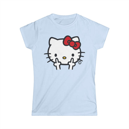 Hello Kitty Fuck off Womens Softstyle Tee