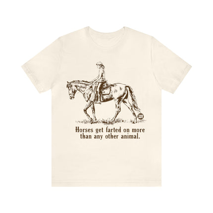 Horses Farted On Unisex Short Sleeve Tee