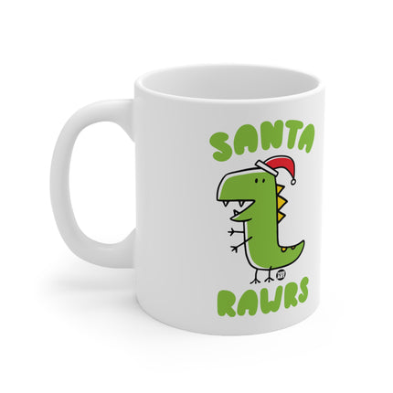 Santa Rawrs Dinosaur Christmas Ceramic Mug