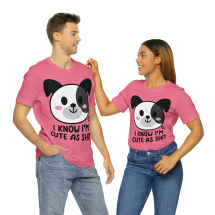 Cute As Shit Dog Unisex Tee