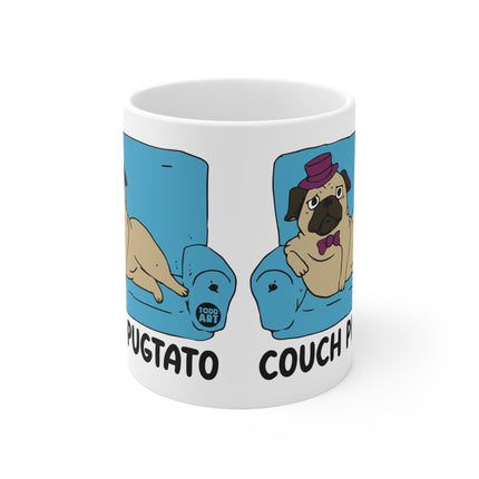 Couch Pugtato Ceramic Mug