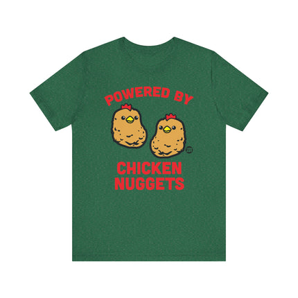 Funny "POWERED BY CHICKEN NUGGETS" Tee Shirt