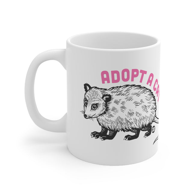 Adopt A Cat Possum Ceramic Mug