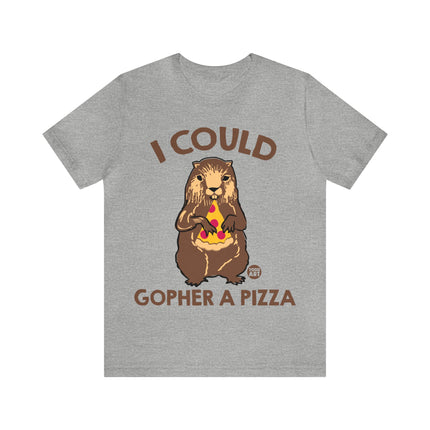 Gopher a Pizza Unisex Short Sleeve Tee