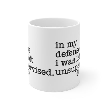 Left Unsupervised Ceramic Mug