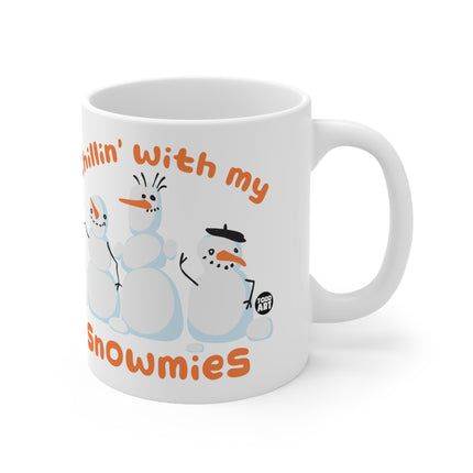 Chillin With My Snowmies Christmas Ceramic Mug