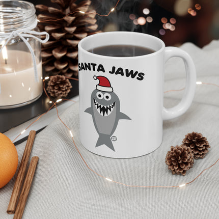 Santa Jaws Shark Christmas Ceramic Mug