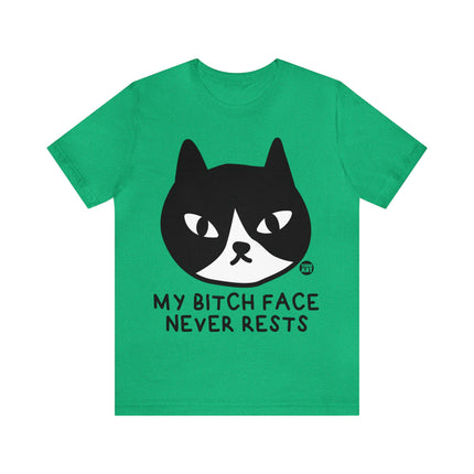 Bitch Face Never Rests Cat Unisex Tee