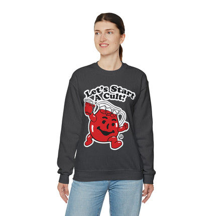 Let's Start a Cult Kool Aid Man Crewneck Sweatshirt