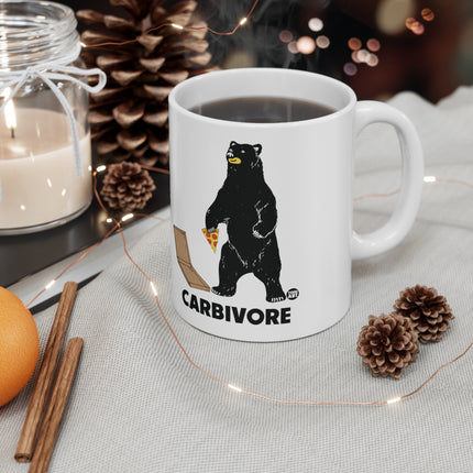 Carbivore Pizza Bear Ceramic Mug